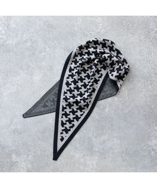 Liliane Burty ECLAT（Sサイズ） / リリアンビューティ エクラ マフラー・ショール・スヌード・ストール | 幾何柄ニットストール | 詳細4