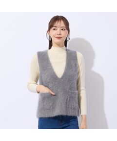 Liliane Burty ECLAT（Sサイズ） / リリアンビューティ エクラ ベスト | シャギーニットベスト