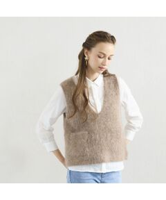 Liliane Burty ECLAT（Sサイズ） / リリアンビューティ エクラ ベスト | シャギーニットベスト