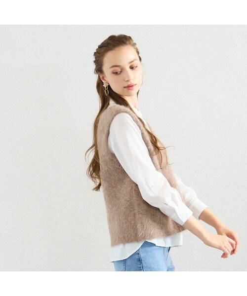 Liliane Burty ECLAT（Sサイズ） / リリアンビューティ エクラ ベスト | シャギーニットベスト | 詳細4