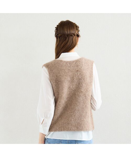 Liliane Burty ECLAT（Sサイズ） / リリアンビューティ エクラ ベスト | シャギーニットベスト | 詳細5