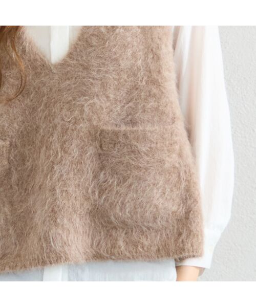 Liliane Burty ECLAT（Sサイズ） / リリアンビューティ エクラ ベスト | シャギーニットベスト | 詳細8