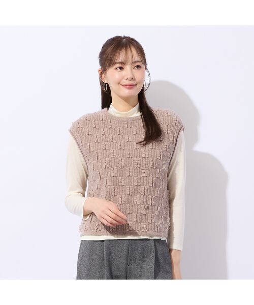 Liliane Burty ECLAT（Sサイズ） / リリアンビューティ エクラ ベスト | プルオーバーニットベスト | 詳細1