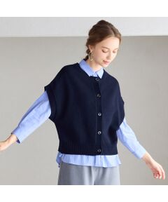 Liliane Burty ECLAT（Sサイズ） / リリアンビューティ エクラ ベスト | リバーシブルニットベスト