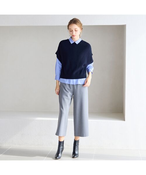 Liliane Burty ECLAT（Sサイズ） / リリアンビューティ エクラ ベスト | リバーシブルニットベスト | 詳細11