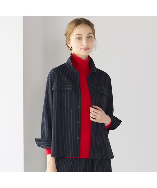 Liliane Burty ECLAT（Sサイズ） / リリアンビューティ エクラ シャツ・ブラウス | 【セットアップ対応/洗える】両面起毛ブラウス | 詳細5