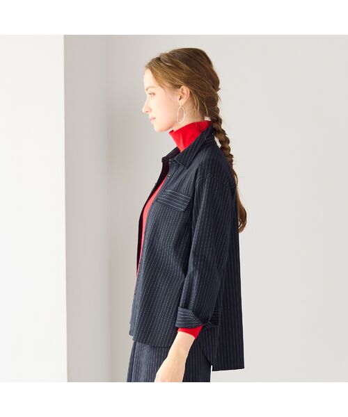 Liliane Burty ECLAT（Sサイズ） / リリアンビューティ エクラ シャツ・ブラウス | 【セットアップ対応/洗える】両面起毛ブラウス | 詳細6