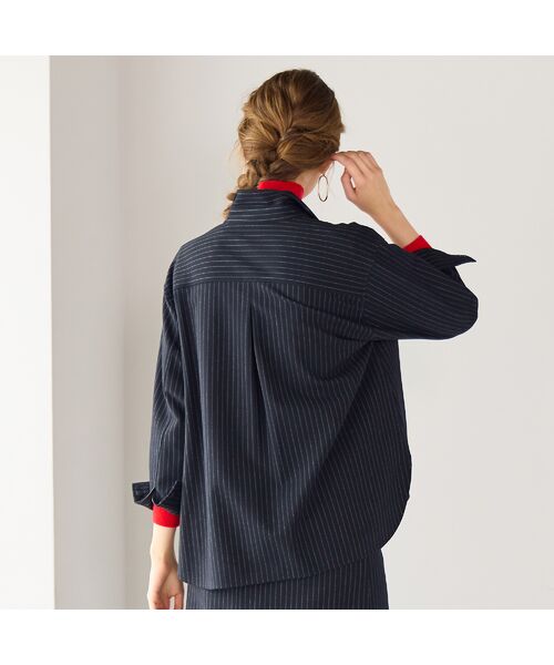 Liliane Burty ECLAT（Sサイズ） / リリアンビューティ エクラ シャツ・ブラウス | 【セットアップ対応/洗える】両面起毛ブラウス | 詳細7