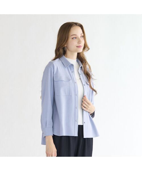 Liliane Burty ECLAT（Sサイズ） / リリアンビューティ エクラ シャツ・ブラウス | 【セットアップ対応/洗える】両面起毛ブラウス | 詳細10