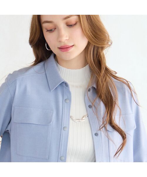 Liliane Burty ECLAT（Sサイズ） / リリアンビューティ エクラ シャツ・ブラウス | 【セットアップ対応/洗える】両面起毛ブラウス | 詳細12