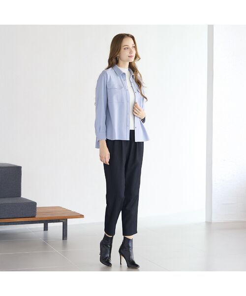 Liliane Burty ECLAT（Sサイズ） / リリアンビューティ エクラ シャツ・ブラウス | 【セットアップ対応/洗える】両面起毛ブラウス | 詳細13