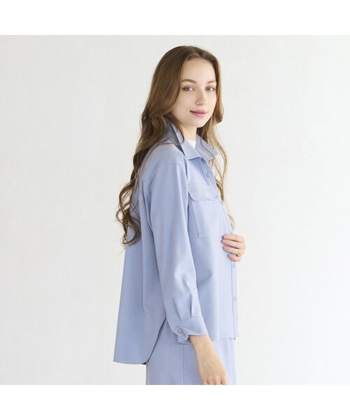 Liliane Burty ECLAT（Sサイズ） / リリアンビューティ エクラ シャツ・ブラウス | 【セットアップ対応/洗える】両面起毛ブラウス | 詳細14