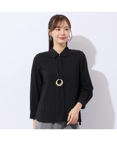 Liliane Burty ECLAT（Sサイズ） / リリアンビューティ エクラ シャツ・ブラウス | 【洗える】ソフトタイプライター比翼ブラウス