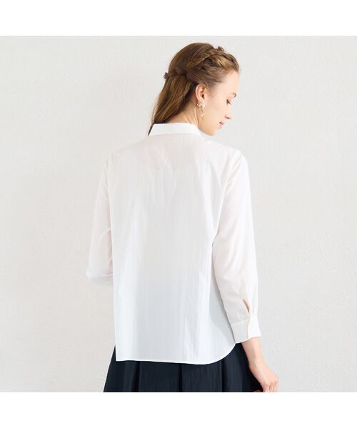 Liliane Burty ECLAT（Sサイズ） / リリアンビューティ エクラ シャツ・ブラウス | 【洗える】ソフトタイプライター比翼ブラウス | 詳細1