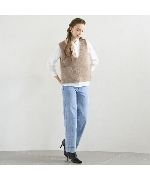 Liliane Burty ECLAT（Sサイズ） / リリアンビューティ エクラ シャツ・ブラウス | 【洗える】ソフトタイプライター比翼ブラウス | 詳細4