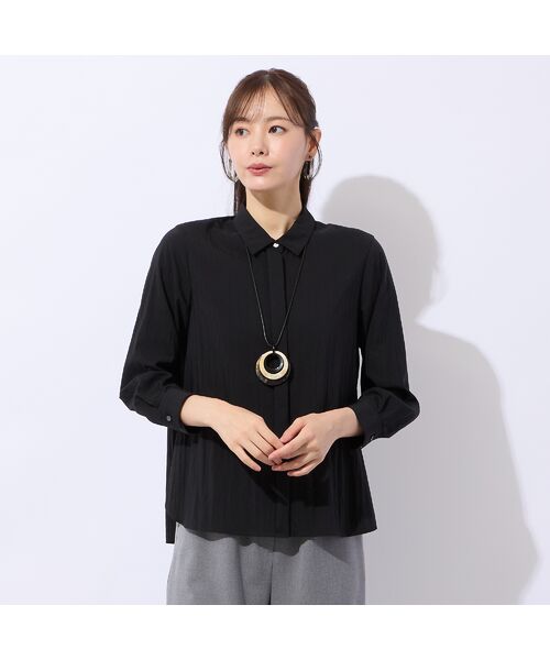 Liliane Burty ECLAT（Sサイズ） / リリアンビューティ エクラ シャツ・ブラウス | 【洗える】ソフトタイプライター比翼ブラウス | 詳細9