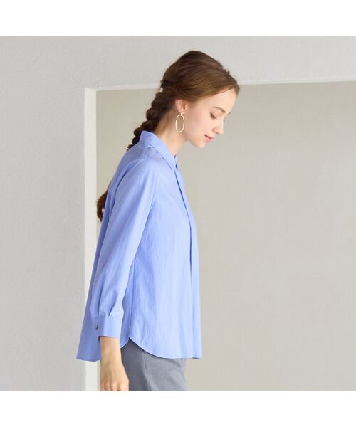 Liliane Burty ECLAT（Sサイズ） / リリアンビューティ エクラ シャツ・ブラウス | 【洗える】ソフトタイプライター比翼ブラウス | 詳細12