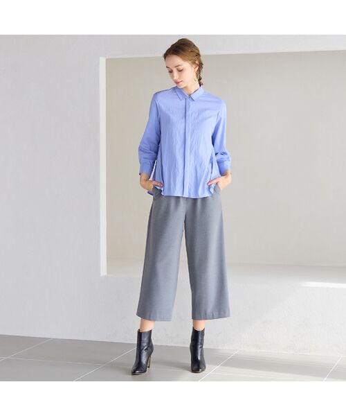 Liliane Burty ECLAT（Sサイズ） / リリアンビューティ エクラ シャツ・ブラウス | 【洗える】ソフトタイプライター比翼ブラウス | 詳細14