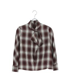 Liliane Burty ECLAT（Sサイズ） / リリアンビューティ エクラ シャツ・ブラウス | 【セットアップ対応】オンブレーチェックブラウス