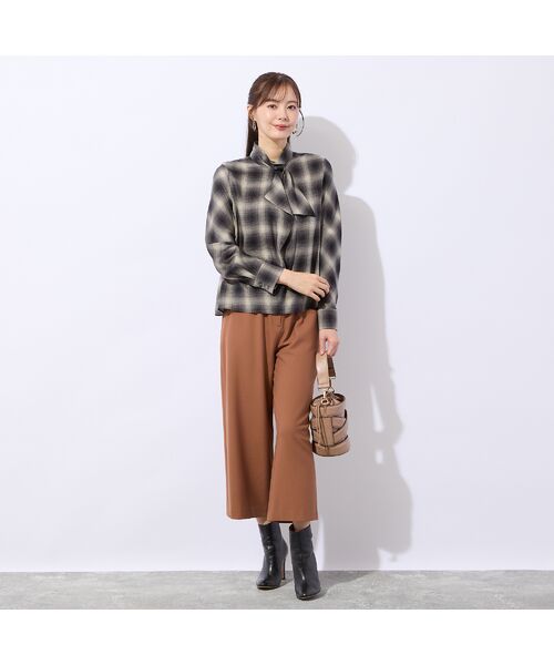 Liliane Burty ECLAT（Sサイズ） / リリアンビューティ エクラ シャツ・ブラウス | 【セットアップ対応】オンブレーチェックブラウス | 詳細10