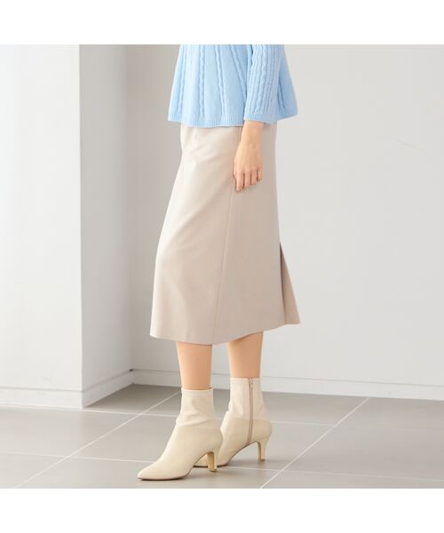 Liliane Burty ECLAT（Sサイズ） / リリアンビューティ エクラ ミニ・ひざ丈スカート | 【セットアップ対応】両面起毛オールゴムスカート | 詳細1