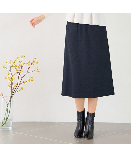 Liliane Burty ECLAT（Sサイズ） / リリアンビューティ エクラ ミニ・ひざ丈スカート | 【セットアップ対応】両面起毛オールゴムスカート | 詳細5