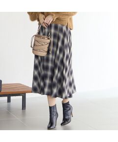 Liliane Burty ECLAT（Sサイズ） / リリアンビューティ エクラ ミニ・ひざ丈スカート | 【セットアップ対応】オンブレーチェックスカート