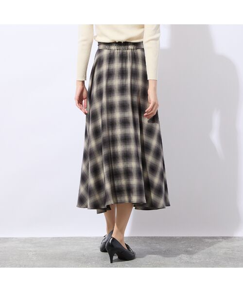 Liliane Burty ECLAT（Sサイズ） / リリアンビューティ エクラ ミニ・ひざ丈スカート | 【セットアップ対応】オンブレーチェックスカート | 詳細10