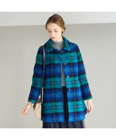 <font color='#0063B1'><b>季節を楽しむ暖かなチェックコート</font><br><br>【Sサイズ・Mサイズ展開商品】<br>【小さいサイズあり】【イタリア製素材】</b><br><br>クッションのようなふんわりと程よい厚み、柔らかさ、そして立体感。インポートならではの絶妙な色使いが美しいスライバーチェック。<br><br>寒い季節を楽しむふんわり起毛感のある素材。軽くて伸縮性にも優れており見た目よりも軽やかに仕上がっています。<br><br>上質な素材を使用した可愛らしくあたたかなコートです。<br><br><br><b>◆コーディネート◆</b><br><br>綺麗な色の組み合わせが魅力的なチェックコート。上質感のある素材でチェックでもカジュアルになり過ぎず大人のこなれ感のある素材。<br><br>暖かみのあるニットとあわせて寒くなる季節を楽しんで。<br><br>外国人モデル身長：172cm　着用サイズ：S<br>日本人モデル身長：167cm　着用サイズ：S<br><br><b>◆商品ポイント◆</b><br><br>素材の厚さ　：やや厚みがある<br>素材の透け感：透けない<br>素材の光沢　：光沢がない<br>素材の伸縮性：ある<br>裏地　　　　：総裏<br>袖丈　　　　：長袖<br>前中心　　　：釦×4個<br>ポケット　　：あり<br>手洗い　　　：不可<br><br><br><b>◆リリアンビューティエクラ◆</b>【S・Mサイズ】<br><br>洗練された大人のファッションを楽しむ、アクティブで魅力ある女性のためのブランド。 Sサイズをベースに「着心地」「シルエット」にこだわりを持ったコンテンポラリーなコレクション。 リュクスな雰囲気を演出するSーMサイズを提案します。<br> <br>※撮影環境により　光の当たり具合で色味が違って見える場合があります。 <br>※モデル画像はサンプルを使用しているため、色味やサイズ・プリント位置・仕様などに変更がある場合がございます。 ご了承くださいませ。<br>※Mサイズは一部商品にて展開　オンラインショップと一部店舗のみの限定商品となっております<BR>