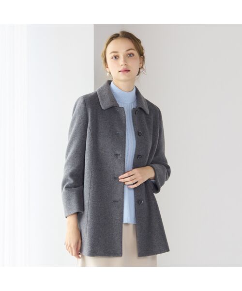 Liliane Burty ECLAT（Sサイズ） / リリアンビューティ エクラ ステンカラーコート | マシュマロタッチフリースコート | 詳細5