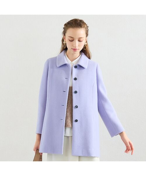 Liliane Burty ECLAT（Sサイズ） / リリアンビューティ エクラ ステンカラーコート | マシュマロタッチフリースコート | 詳細11