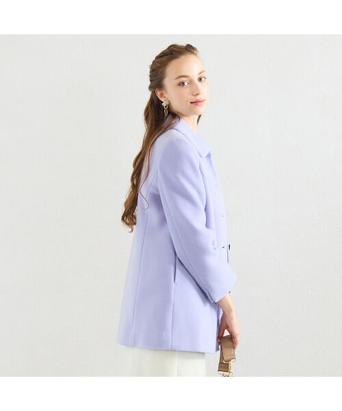 Liliane Burty ECLAT（Sサイズ） / リリアンビューティ エクラ ステンカラーコート | マシュマロタッチフリースコート | 詳細12