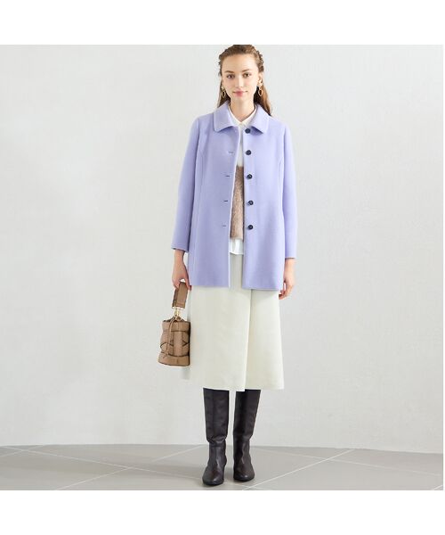 Liliane Burty ECLAT（Sサイズ） / リリアンビューティ エクラ ステンカラーコート | マシュマロタッチフリースコート | 詳細15