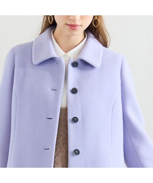 Liliane Burty ECLAT（Sサイズ） / リリアンビューティ エクラ ステンカラーコート | マシュマロタッチフリースコート | 詳細16