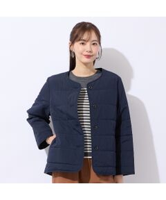 Liliane Burty ECLAT（Sサイズ） / リリアンビューティ エクラ ノーカラージャケット | 中綿ノーカラージャケット