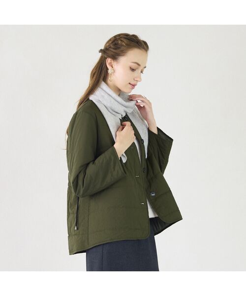 Liliane Burty ECLAT（Sサイズ） / リリアンビューティ エクラ ノーカラージャケット | 中綿ノーカラージャケット | 詳細8