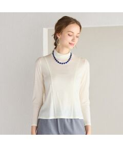 Liliane Burty ECLAT（Sサイズ） / リリアンビューティ エクラ カットソー | 【洗える】バンデーラ天竺ハイネックTシャツ