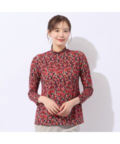 Liliane Burty ECLAT（Sサイズ） / リリアンビューティ エクラ カットソー | 【洗える】フランス製素材起毛幾何柄Tシャツ