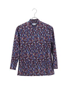 Liliane Burty ECLAT（Sサイズ） / リリアンビューティ エクラ カットソー | 【洗える】フランス製素材起毛幾何柄Tシャツ