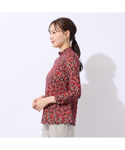 Liliane Burty ECLAT（Sサイズ） / リリアンビューティ エクラ カットソー | 【洗える】フランス製素材起毛幾何柄Tシャツ | 詳細3