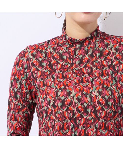 Liliane Burty ECLAT（Sサイズ） / リリアンビューティ エクラ カットソー | 【洗える】フランス製素材起毛幾何柄Tシャツ | 詳細6