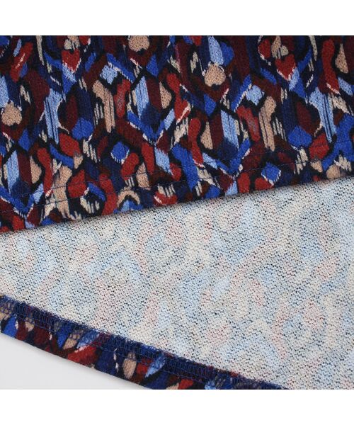 Liliane Burty ECLAT（Sサイズ） / リリアンビューティ エクラ カットソー | 【洗える】フランス製素材起毛幾何柄Tシャツ | 詳細9