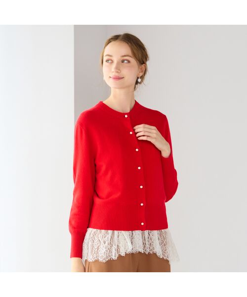 Liliane Burty ECLAT（Sサイズ） / リリアンビューティ エクラ キャミソール・チューブトップ | 【洗える】裾レースレイヤードキャミソール | 詳細10