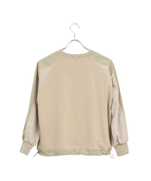 Liliane Burty ECLAT（Sサイズ） / リリアンビューティ エクラ カットソー | 【洗える】配色使いプルオーバーカットソー | 詳細1