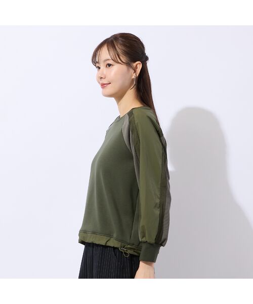 Liliane Burty ECLAT（Sサイズ） / リリアンビューティ エクラ カットソー | 【洗える】配色使いプルオーバーカットソー | 詳細4