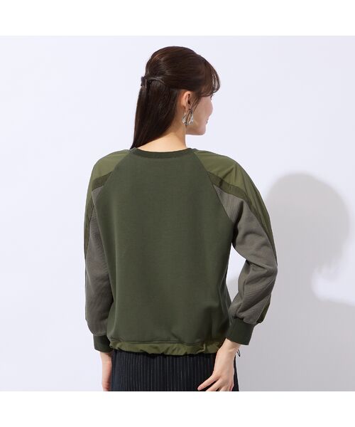 Liliane Burty ECLAT（Sサイズ） / リリアンビューティ エクラ カットソー | 【洗える】配色使いプルオーバーカットソー | 詳細5