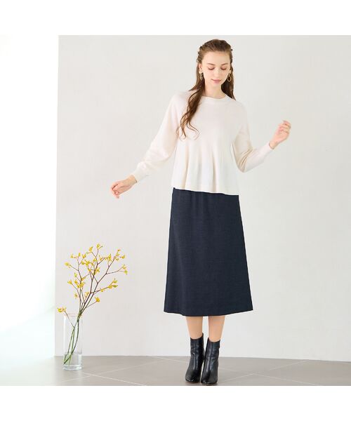 Liliane Burty ECLAT（Sサイズ） / リリアンビューティ エクラ ニット・セーター | ホールガーメントフレアニット | 詳細5