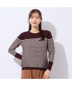 Liliane Burty ECLAT（Sサイズ） / リリアンビューティ エクラ ニット・セーター | プルオーバーボーダーニット