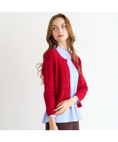 Liliane Burty ECLAT（Sサイズ） / リリアンビューティ エクラ カーディガン・ボレロ | 【手洗い可】ミドルゲージニットカーディガン