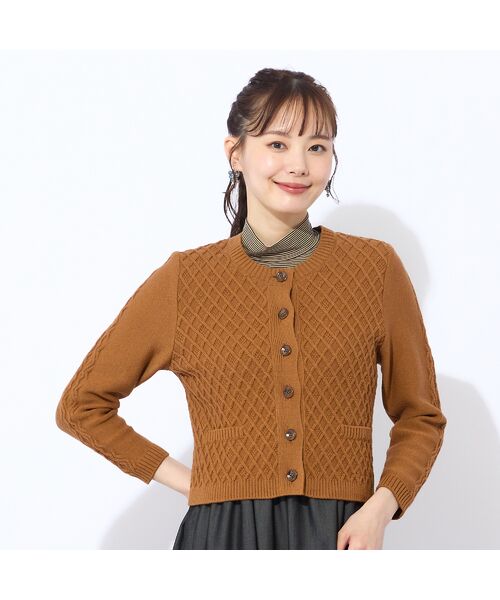 Liliane Burty ECLAT（Sサイズ） / リリアンビューティ エクラ カーディガン・ボレロ | 【手洗い可】ミドルゲージニットカーディガン | 詳細1